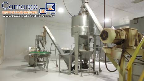 Silo alimentador e embaladora para p� Masipack