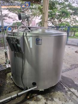 Tanque de expanso resfriamento em ao inox para leite laticnios Alfa Laval