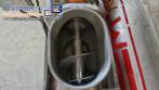Silo de transferncia com rosca helicoidal transportadora inclinada em inox Maqinox