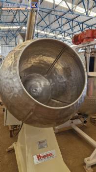 Drageadeira com talisca com bojo em aço inox Biasinox 100 litros Drageadeira com talisca com bojo em aço inox Biasinox 100 litros