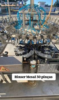 Rincer lavadora automtica com 30 pinas PET Mesal 9.000 garrafas