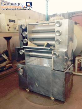 Cilindro refinador moinho de rolos em inox 5 rolos Jaf inox para chocolates
