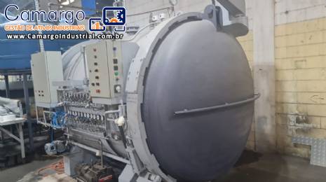 Autoclave para fabricação de vidros laminados, multilaminados e blindados MGO Máquinas Autoclave para fabricação de vidros laminados, multilaminados e blindados MGO Máquinas