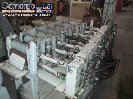 Cilindro de pastel com 7 rolos Cilindro de pastel com 7 rolos