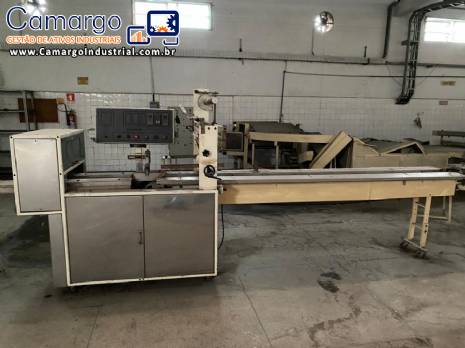 Embaladora flow pack com esteira Maqplus Embaladora flow pack com esteira Maqplus