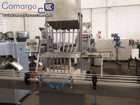 Envasadora automática 6 bicos à gravidade Envasadora automática 6 bicos à gravidade