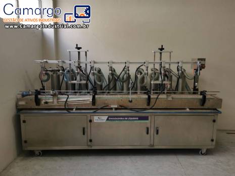 Envasadora automática para líquidos 10 bicos Cetro Envasadora automática para líquidos 10 bicos Cetro