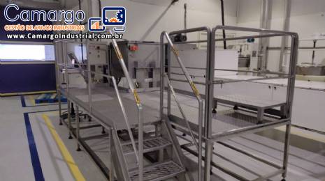 Linha para fabricação de granulados de chocolate macio 24 toneladas mês Linha para fabricação de granulados de chocolate macio 24 toneladas mês