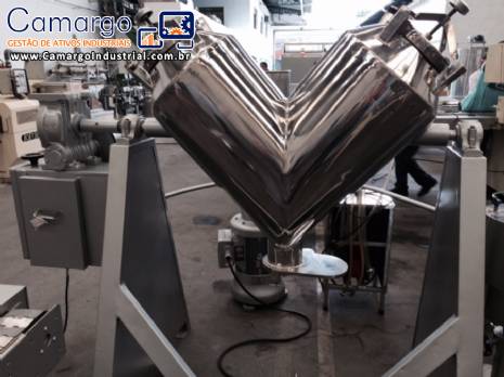 Misturador industrial em V aço inox Misturador industrial em V aço inox