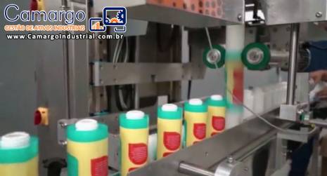 Rotuladora sleeve e forno elétrico vapor Posimec Rotuladora sleeve e forno elétrico vapor Posimec