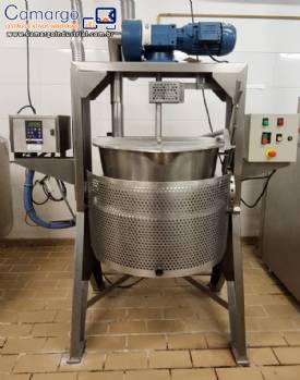 Tacho encamisado basculante em inox á gás Mecamau 150 litros Tacho encamisado basculante em inox á gás Mecamau 150 litros