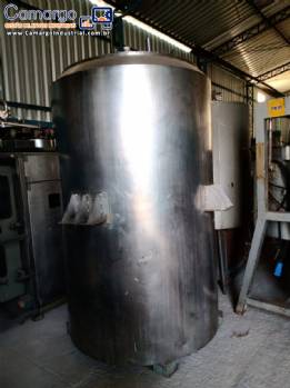Tanque misturador com agitação em inox 2.000 kg isolado Inoxil Tanque misturador com agitação em inox 2.000 kg isolado Inoxil